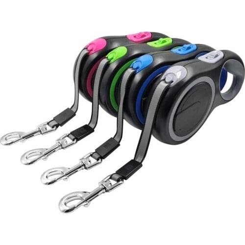 Long Strong Pet Leash For Large Dogs Durable Nylon Retractable Big Dog Walking Leash Leads Automatic Extending Dog Leash Rope