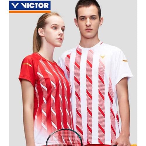 Badminton Jersey T-shirt Short-sleeved Sports Short Denmark National Tournament Apparels Breathable Quick Dry T-shirt Training
