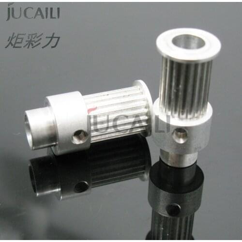 Jucaili 4PCS eco solvent printer motor pulley for Infinity Aprint Challenger Atexco xaar 126 printhead 24 teeth gear pulley