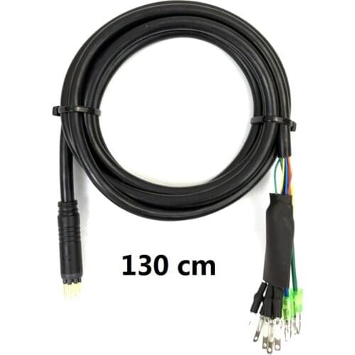 60 130cm Electric Bicycle Motor Cable For Ebike Motor Adapter With Hall Sensor Connector E-bike Modification Accessory