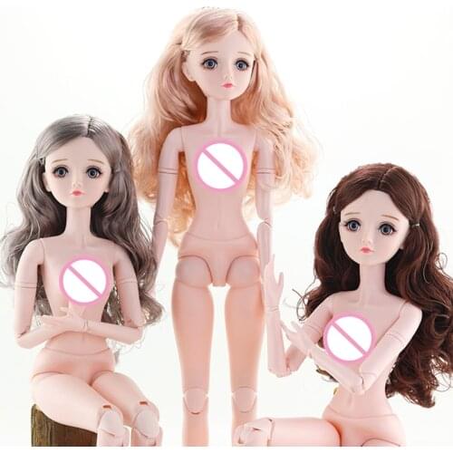 1/3 60cm 22 Movable Joints Bjd Dolls Toy White Skin Naked Baby Changing The 3D Eyes BJD Doll Toy for Girls Gift