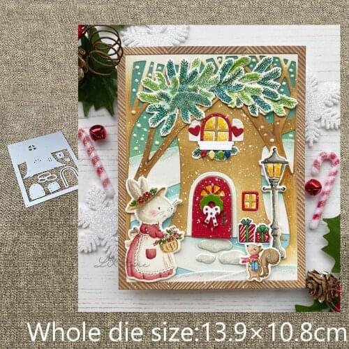 New Design Craft Metal Cutting Dies Tree window frame decoration scrapbook die cuts Album Paper Card Craft Embossing die cuts