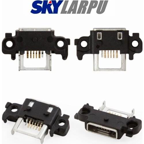 Charge Connector Compatible For Xiaomi Mi 4i 6 pin, black, micro USB type-B Cell Phone USB Charging Dock Repair Free Shipping