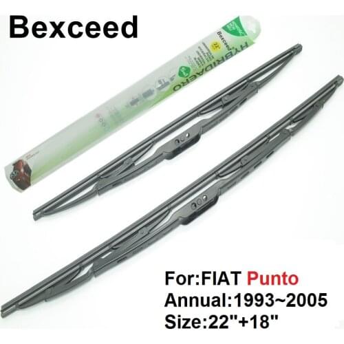 For FIAT Punto 3/5p/ punto Van 22"+18" Bexceed of Car windshield windscreen traditional wiper blade1993 1994 1995 1996 1997 2005