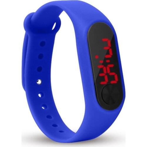 LED Electronic Digital Bracelet Watches Casual Sports watch Candy Color Silicone Couples Wrist Watch