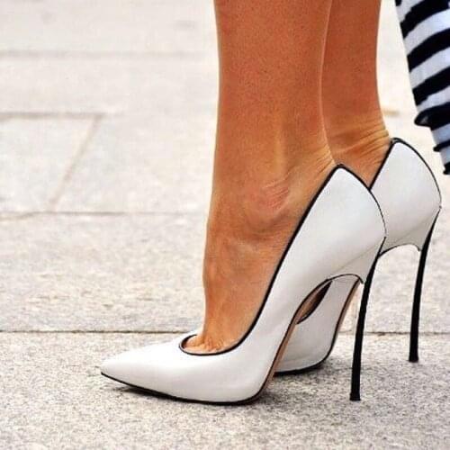 Womens pumps Pointed toed Super high Heels Thin Heel shoes woman color Matching Sexy party single shoe summer sandals mujer