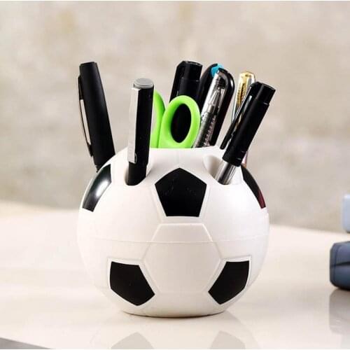 Creative Football Pen Holder Multifunctional Plastic Desk Storage Box Office Storage Household Items Home Organization