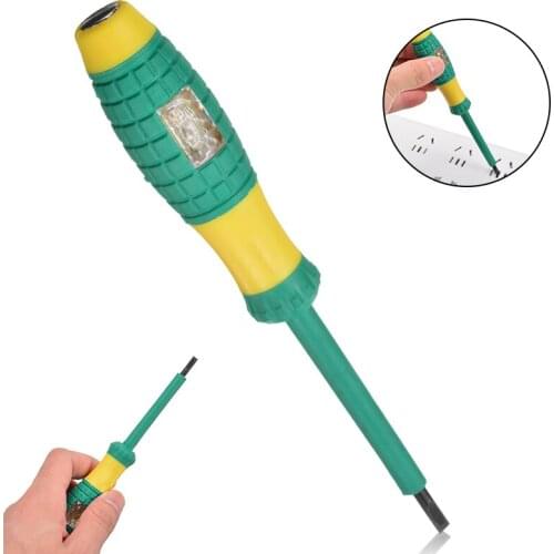 1pc Electrical Tester Pen 220V Screwdriver With Voltage Test Power Detector Probe For Industry Household Appliances
