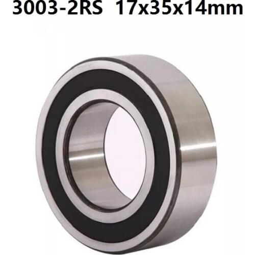 10pcs 3003-2RS 3003RS 3003 2RS RS 17x35x14 mm Double Row Angular Contact Ball Bearing sealed 17*35*14mm