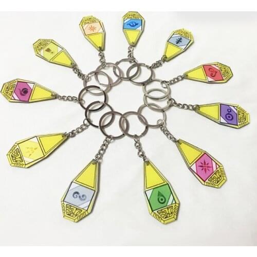 11styles Anime Digimon Monster Keychain Cosplay Prop Key Ring Pendant Accessories Badge