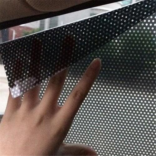 72x52cm 2Pcs Car Electrostatic Sun Shading Stickers Auto Sunshade Sticker Mesh Heat Insulation Film Side Window Sunshade Cover