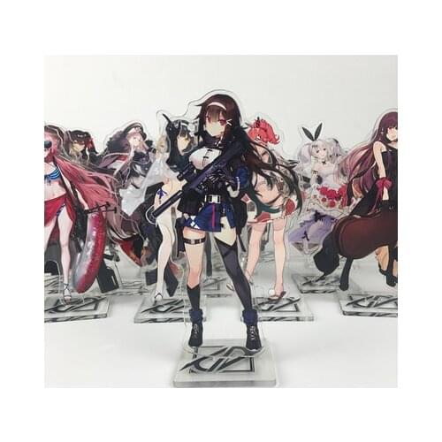 Anime Game Girls Frontline M4A1/M16A1/AR15/SOP2/RO635 UMP45 Cosplay Double Side Acrylic Stand Figure Model Plate Desk Decor Gift