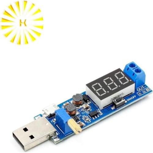 Arsmundi DC-DC 5V to 3.5V / 12V USB Step UP / Down Power Supply Module Adjustable Boost Buck Converter Out DC 1.2V-24V Connector