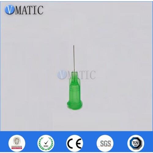 Free Shipping Non Sterilized 34G Luer Lock 0.5'' Tubing Length Glue Dispensing Needle Tip Dispense Needle 1/2 Inch With Cap