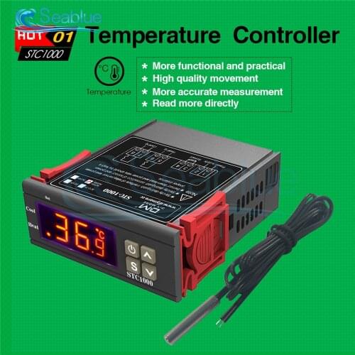 STC-1000 STC 1000 LED Digital Thermostat For Incubator Temperature Controller Thermoregulator Relay Heating Cooling 12V 24V 220V