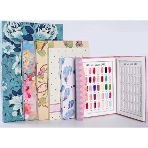 Color Card Nail Gel Display Book 48/60/80/88/120/180/216 Professional Double-Side Embedded Nail Color Model With Fake Nail Tips