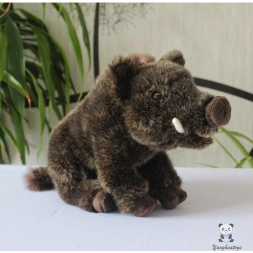 Kids Toys Real life Plush Wild boar dolls soft Stuffed toy model Gifts Cute childerns birthday gifts