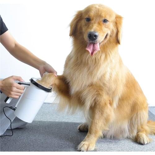 3rd Generation Pet Electric Automatic Foot Washing Cup For Medium Big Dog Foot Paw Cleaner Device Strong Power Split Type