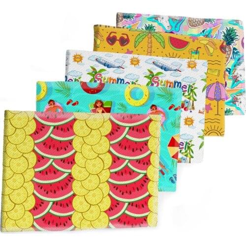 50*145CM Summer Style Fabric Many kinds Fruit Printed Polyester Cotton Twill Fabric Patchwor Printed