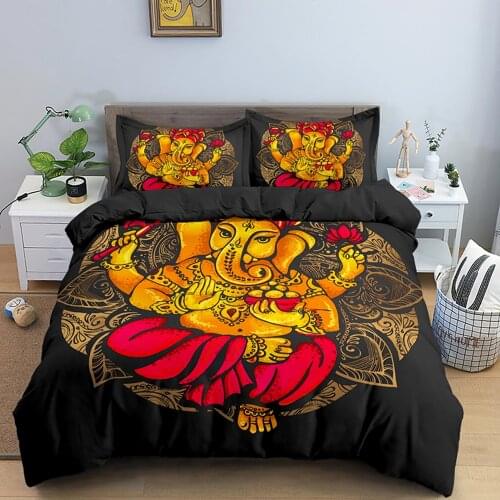 Indian Yoga Spirituality Duvet Cover Sets Psychedelic Mandala Bedding Set Boho Style Single Queen King Size Comfoter Covers