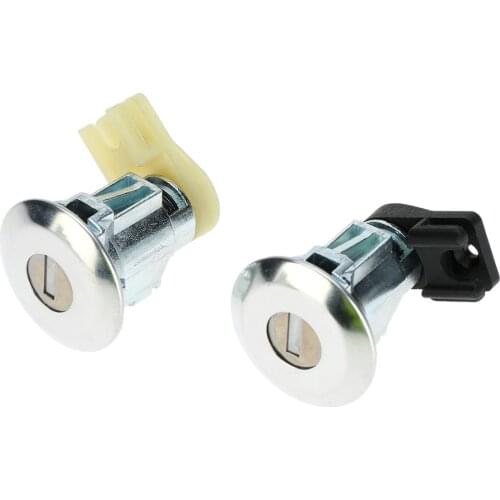 New 2018 Pair of Front Door Lock Barrels Set with Keys for Peugeot 106 MK2 1997-2004 205 405