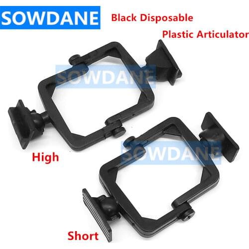 Disposable Dental Articulator Holder Plastic Mouth Bite Holder Dental Articulator Black Study Lab Tool Long Neck Type