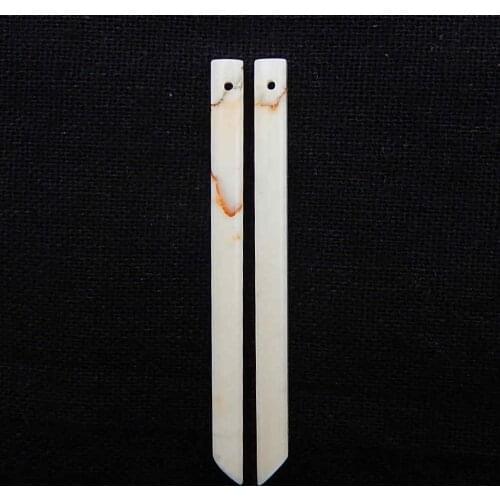 Wholesale gemstone,Natural Howlite Jewelry Earring Beads ,Charms Earring Customized 56x4x4mm,4.8g