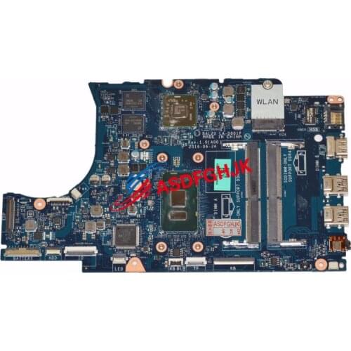 Original FOR Dell Inspiron 15 5567 Laptop Motherboard wITH i7-7500U 2.7Ghz CPU KFWK9 0KFWK9 fully tested