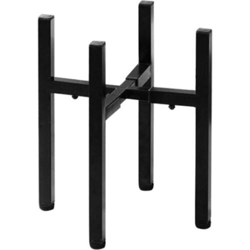 Easy Install Flower Pot Holder Plant Stand Freestanding Display Rack Retractable Balcony Home Office Bonsai Iron Art Stand