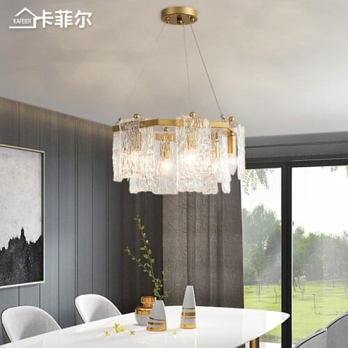 Light luxury chandelier living room lamp modern minimalist creative design art American bedroom dining room lamps