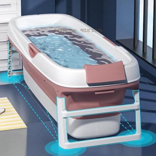 Bath Bucket Adult Folding Adult Bathtub Full Body Household Bath Bucket Thickened Bath Bucket Childrens Large Size Sitting Bath