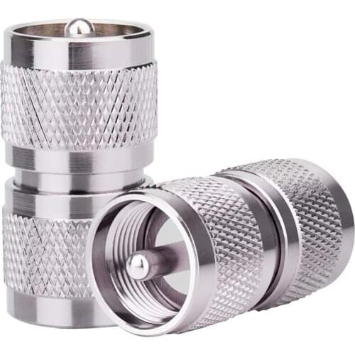 1PC UHF PL259 Male To UHF PL-259 Male Plug RF Coaxial Adapter Connector Double Straight Long RF Coax Adapter Connector