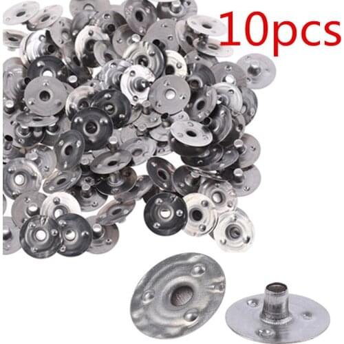 100Pcs Durable Waxed Candles Making Metal Wick Sustainers Carry Holders Tabs Tool Craft Candle DIY Accessories