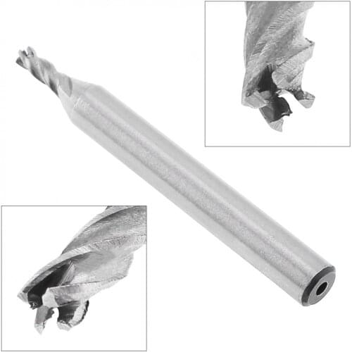 3mm 4 Flute HSS & Aluminum End Mill Cutter with Super Hard Straight Shank for CNC Mold Processing
