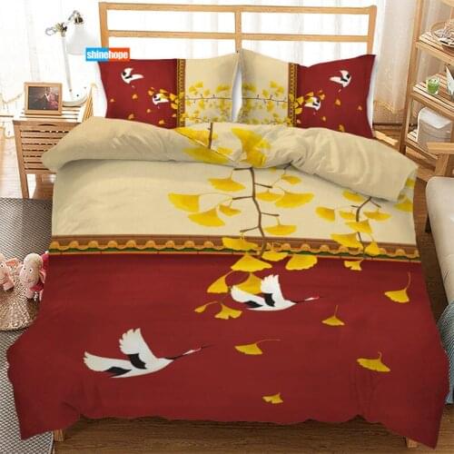 3 Pcs Luxury Duvet Cover Set Fashion Forbidden City Bedding Sets Comforter Duvet Cover Pillowcase Home Textiles