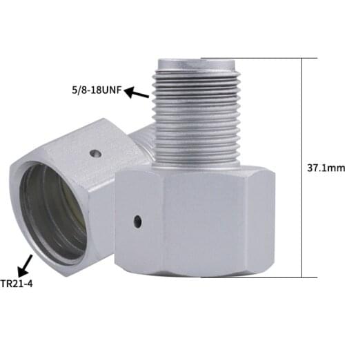 2pcs/lot Co2 Thread Adapter Female TR 21*4 Sodastream Bottle Soda Cylinder to Male 5/8-18UNF Regulator for Aquarium Homebrew