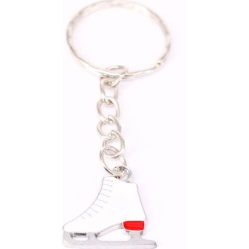 1Pcs Ice Skates Charms Keychain For Keys Car Key Ring Souvenir Gifts Couple Handbag Jewelry Accessories KC32