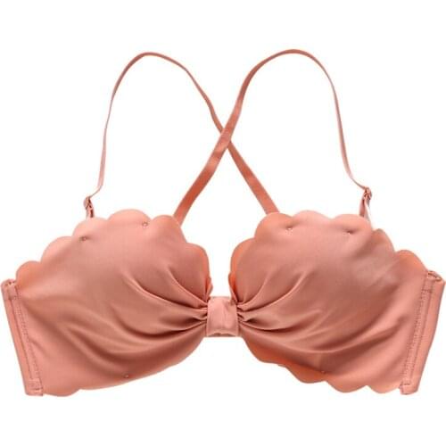 Small breast Seamless Bra Wire Free Push Up Soft double Cup lady Bra Basic Sleeping dress Bra Women Underwear Sexy Lingerie Bra