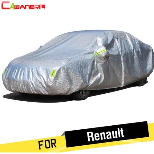 Cawanerl For Renault Megane Sandero Duster Thicken Cotton Car Cover Waterproof Outdoor Sun Snow Rain Hail Resistant Auto Cover