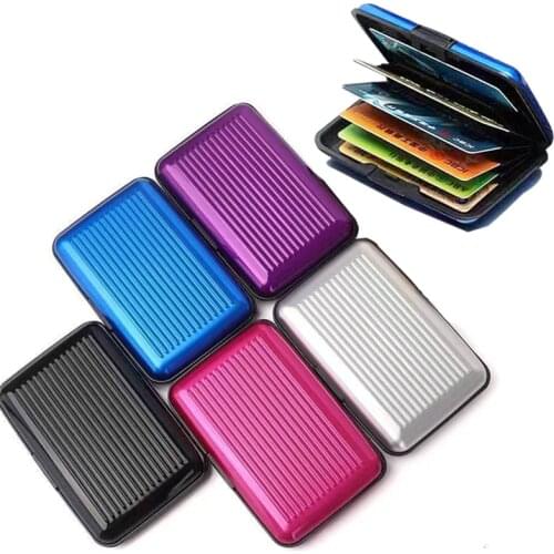 Stainless Steel Bank Credit Car Luggage Card Dorgan Holder For Men Anti Protect Cardholder Women Rfid Wallet Metal Case KB004