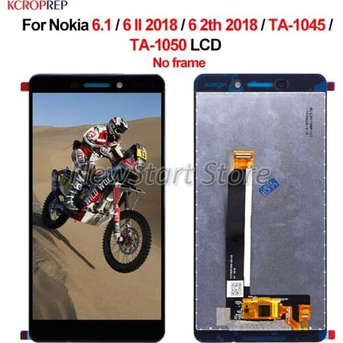 For Nokia 6.1 6 II 2018 6 2th 2018 LCD Display Touch Screen Digitizer Assembly For Nokia 6.1 TA-1045 TA-1050 lcd Replacement