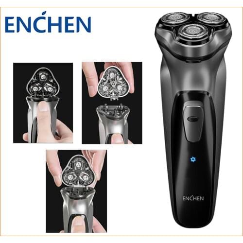Enchen Black Stone 3D Electric Shaver Blocking Protection Rechargeable Shavers Type-C USB Rechargeable Men