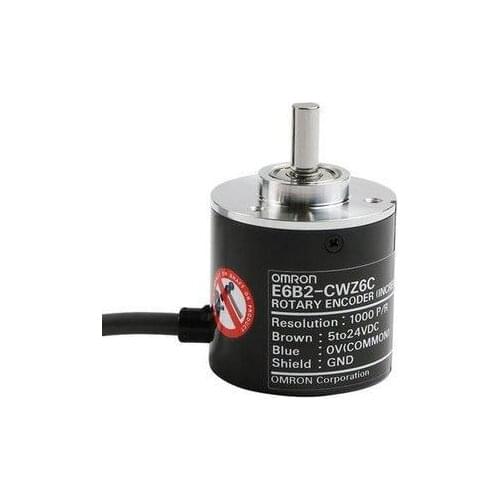 E6B2-CWZ6C/60P,180P,256P,400P,500P,1200P,1500P/R,CWZ6C/100P 2M OMRON Incremental Shaft Model Rotary Photoelectric Encoder NPN