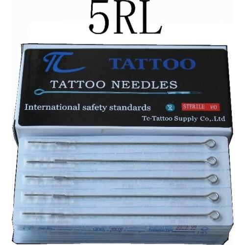 YILONG TC Tattoo 5RL tattoo needle 50pcs/lot free shipping stianless steel needles medical tattoo needle
