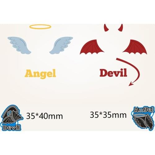 Angel and demon wings New Metal Cutting Dies Scrapbook paper Decoration Embossing DIY Paper Card Craft