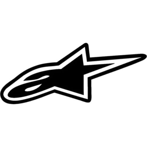 Car Sticker Mountain Star Car Sticker Motorcycle Car Decoration Personality Fashion Accessories Sticker Black/White,18cm*8cm