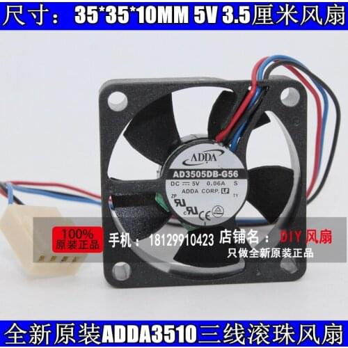 NEW ADDA AD3505DB-G56 3510 5V 0.06A 3CM cooling fan