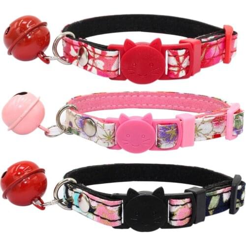 Pet Cat Cat Collar With Bell Adjustable Buckle Necklace Decoration Pets Accessories For Small Medium Large Dropship