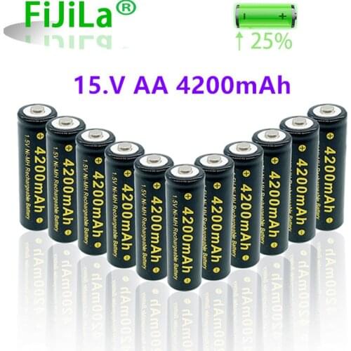 2021 lot AA 4200mAh rechargeable battery 1.5V Alkaline Rechargeable batery for led light toy mp3
