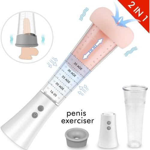 Vibrator For Men Pump Penis Enlargement Pumps Dick Pro Extender Vacuum Pump For Men Dick Erection Assisting Transparent Device